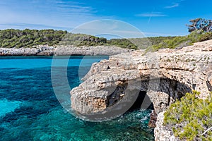 Cala Mondrago - beautiful coast of Mallorca