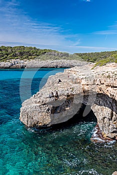 Cala Mondrago - beautiful coast of Mallorca