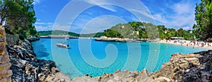 Cala Mondrago coastline and beach in Mallorca