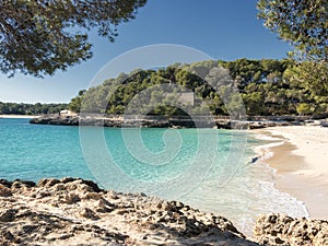 cala mondrago in majorca coast