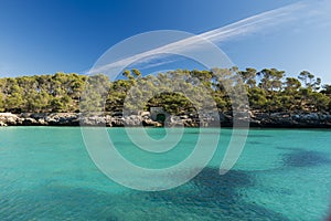 cala mondrago in majorca coast