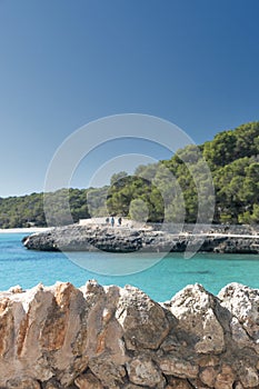 cala mondrago in majorca coast