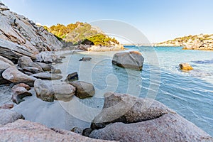 Cala Napoletana, wonderful bay in Caprera Island, La Maddalena, Sardinia, Italy