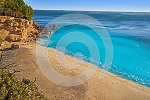 Cala Pescador beach playa in Miami Platja photo