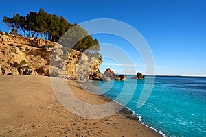 Cala Pescador beach playa in Miami Platja photo