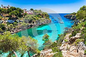 Cala Pi beautiful bay on Majorca Spain Mediterranean Sea