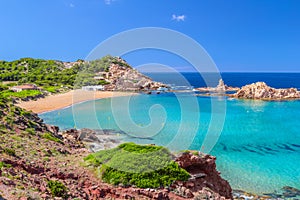 Cala Pregonda beach at Menorca