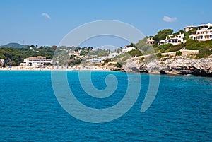 Cala Romantica Beach and hotels, Majorca, Spain photo