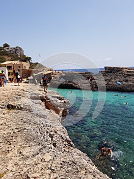 Unique dreamy Cala S`Almonia, Mallorca, Spain