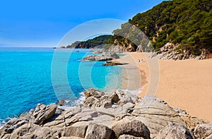 Cala Sa Boadella platja beach in Lloret de Mar photo