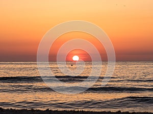 Cala Saona Beach Sunset