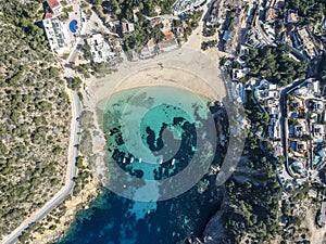 Cala Vedella Beach, Ibiza, Spain. photo