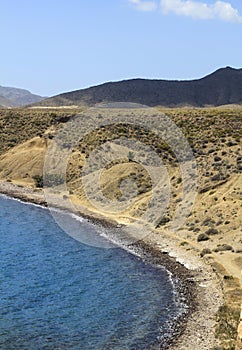 Cala Violeta beach in Isleta del Moro village in Almeria photo