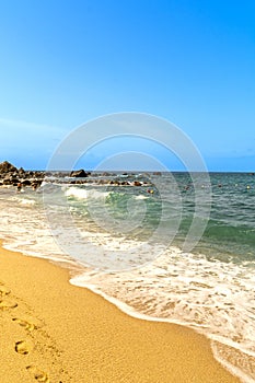 Calabria beach in Italy in summer