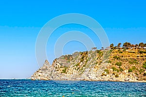 Calabria, Capo Vaticano rock in Italy in summer