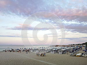 Calabrian city of Soverato Beach view