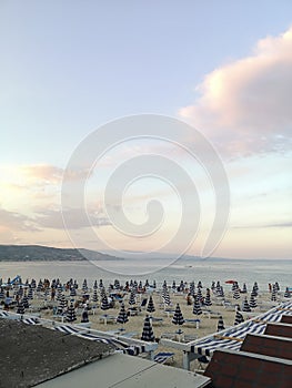 Calabrian city of Soverato Beach view