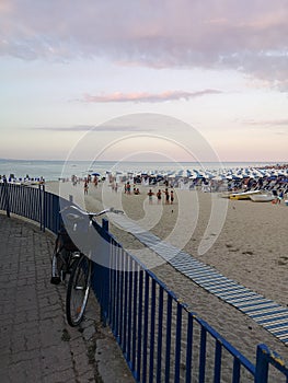 Calabrian city of Soverato Beach view