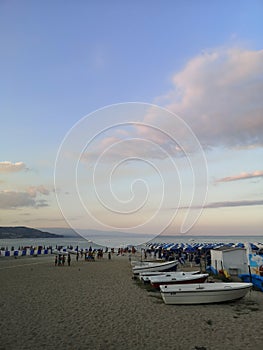 Calabrian city of Soverato Beach view