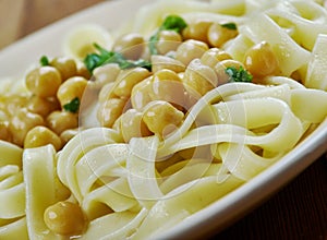 Calabrian pasta with chickpea photo