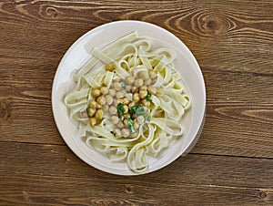 Calabrian pasta with chickpea photo