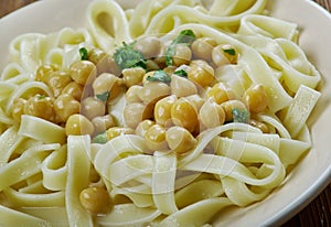 Calabrian pasta with chickpea photo
