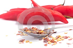 Calabrian pepper. Dry pepper.