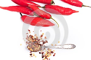 Calabrian pepper. Dry pepper