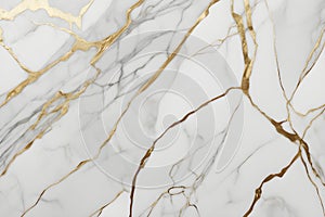 Calacatta Marble with Bold Gold Veins photo