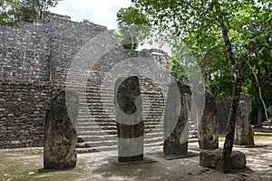 Calakmul pyramid structure VII