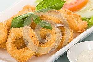 Calamari or onion ring