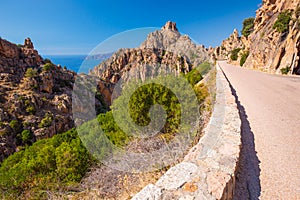 Calanches de Piana on the west coast of Corsica