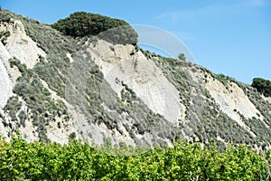 Calanchi mountains of panorama view photo