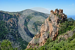 Calanques de Piana in Corsica