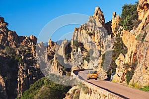 Calanques de Piana in Corsica, France