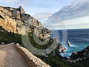 Calanques National Park coast,  South of France