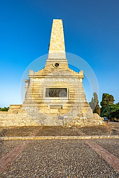 The Pianto Romano shrine, a Garibaldi monument