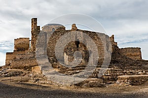 Calatrava la Vieja castle under cloudy sky photo