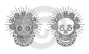 Calavera catrina dia de los muertos