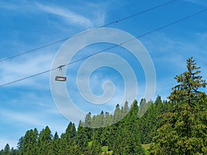 Calbe car in the mountains in summer