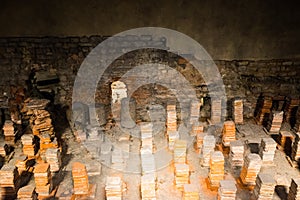 Calcadarium Roman Baths in Bath, Somerset, England