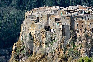 Calcata, medieval italian village in Viterbo province, Lazio ,Italy x