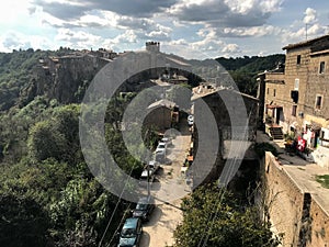 Calcata Village In Latium Italy