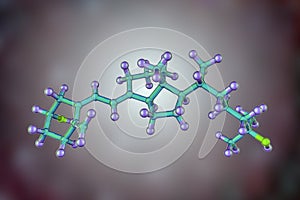 Calcidiol molecule, active form of vitamin D3 photo