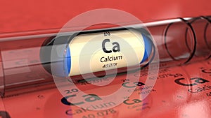 Capsule with Calcium Ca photo