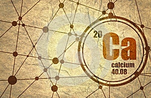 Calcium chemical element.