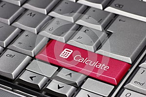 Calculate on a computer key
