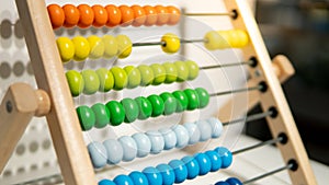 Calculating beads on rainbow abacus