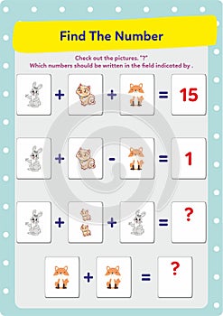 Calculation exercises and brain training for kids