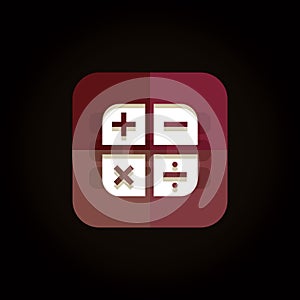 calculation icon. Vector illustration decorative design